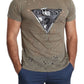 Guess Chic Brown Cotton Stretch T-Shirt