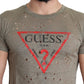 Guess Chic Brown Cotton Stretch Tee