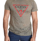 Guess Chic Brown Cotton Stretch Tee