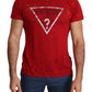 Guess Radiant Red Cotton Stretch T-Shirt