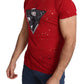 Guess Radiant Red Cotton Tee Perfect For Everyday Style