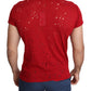 Guess Radiant Red Cotton Tee Perfect For Everyday Style