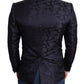 Dolce & Gabbana Elegant Silk Blend Martini Blazer in Blue