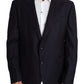 Dolce & Gabbana Elegant Black Virgin Wool Men's Blazer