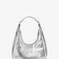 Nolita Small Metallic Crackled Leather Hobo Shoulder Bag