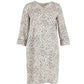 Max Mara Leopard Print Shift Dress in Multicolor Silk