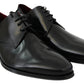 Dolce & Gabbana Elegant Black Leather Derby Shoes