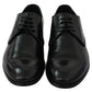 Dolce & Gabbana Elegant Black Leather Derby Shoes