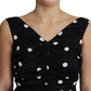 Dolce & Gabbana Elegant Polka Dot Silk Charmeuse Dress