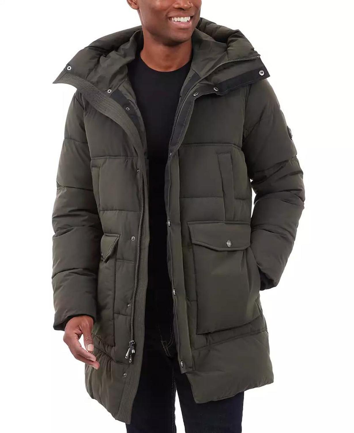 Men's Heavyweight Hooded Long Puffer Coat