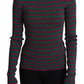 Dolce & Gabbana Elegant Maroon Crewneck Sweater