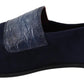 Dolce & Gabbana Elegant Blue Suede Leather Loafers