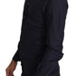 Dolce & Gabbana Navy Blue Slim Fit Gold Series Dress Shirt