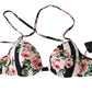 Dolce & Gabbana Elegant Rose Print Bikini Top