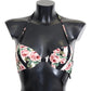 Dolce & Gabbana Elegant Rose Print Bikini Top