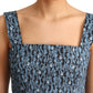 Dolce & Gabbana Elegant Sleeveless A-line Blue Heart Dress