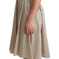 Dolce & Gabbana Elegant Polka Dot Sleeveless A-Line Dress