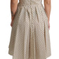 Dolce & Gabbana Elegant Polka Dot Sleeveless A-Line Dress