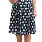 Dolce & Gabbana Polka Dotted A-Line Sleeveless Dress