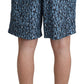 Dolce & Gabbana Chic Blue Drawstring Swim Trunks