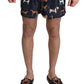 Dolce & Gabbana Elegant Navy Blue Swimming Trunks