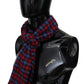 Missoni Chic Check Pattern Wool Scarf with Logo Embroidery