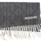 Missoni Elegant Unisex Cashmere Scarf with Signature Pattern