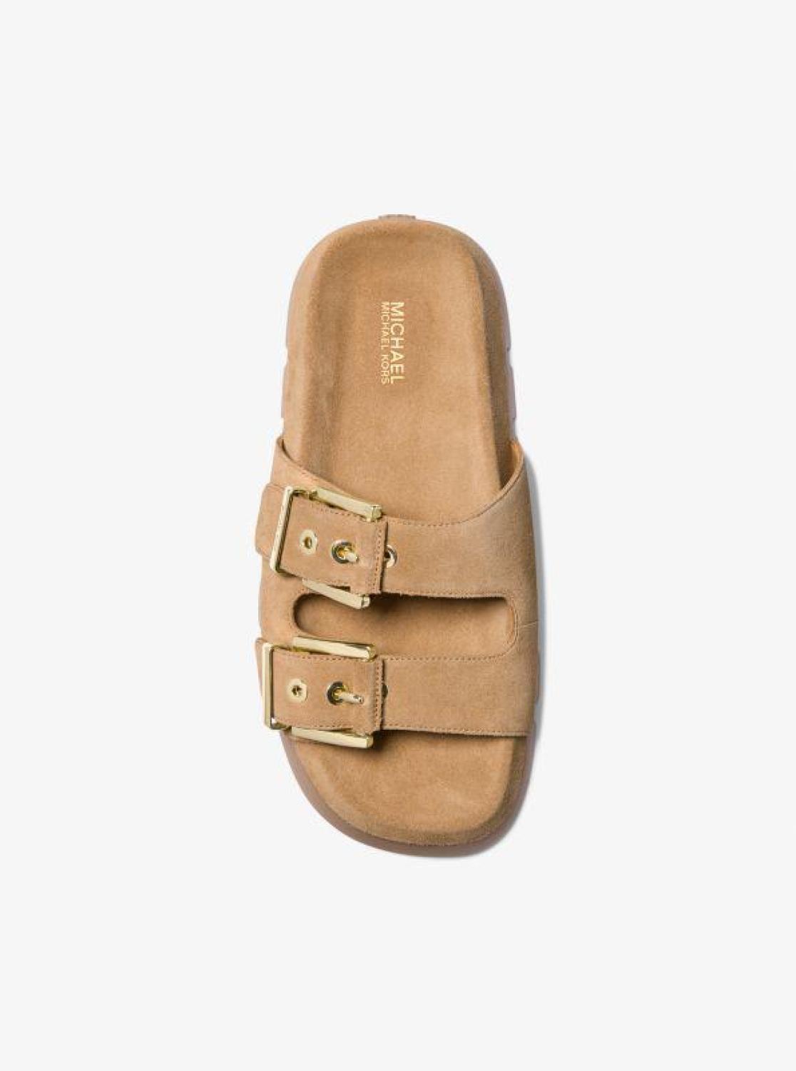 Colby Suede Flat Sandal