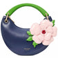 Expo Floral Small Leather Top Handle Bag