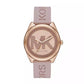 Women's Janelle Pink Silicone Strap Watch 42mm