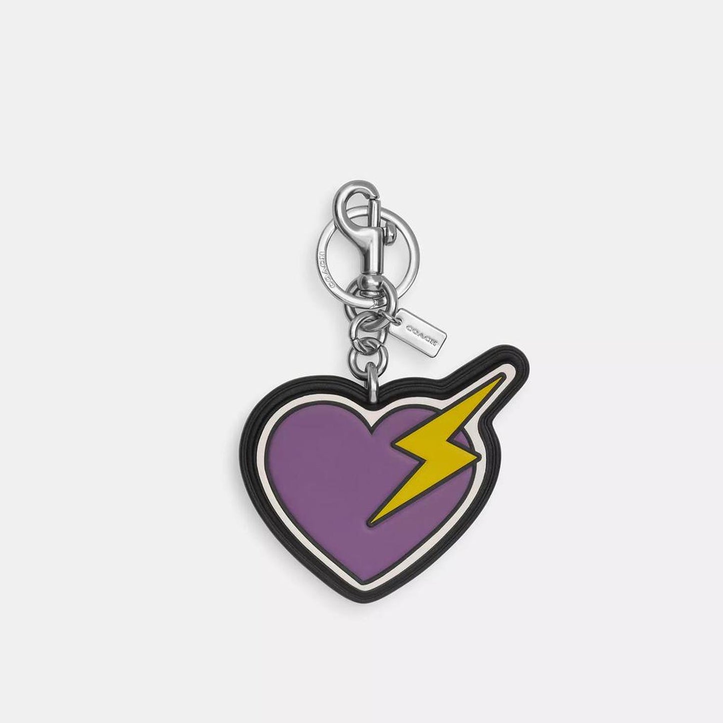 Heart And Bolt Bag Charm