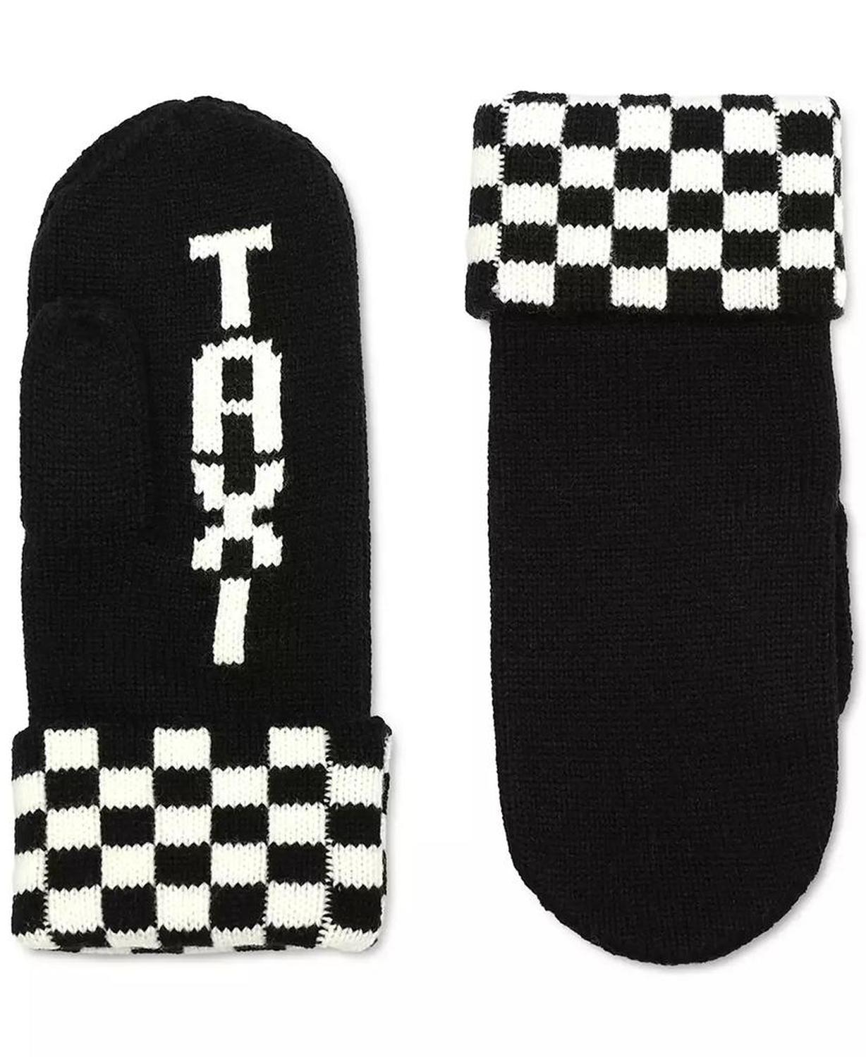 Women's Taxi Checkboard Mittens