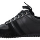 Dolce & Gabbana Elegant Black Leather Sport Sneakers