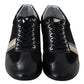 Dolce & Gabbana Elegant Black Leather Sport Sneakers