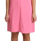 Dolce & Gabbana Elegant Pink Shift Knee Length Dress