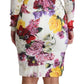 Dolce & Gabbana Elegant Floral Sheath Silk Dress