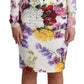 Dolce & Gabbana Elegant Floral Sheath Silk Dress