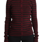 Dolce & Gabbana Elegant Striped Viscose Cardigan