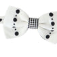 Dolce & Gabbana Elegant White Dotted Silk Bow Tie