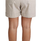 Dolce & Gabbana Chic Beige High Waist Pleated Shorts