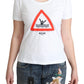 Moschino Chic Triangle Graphic Cotton Tee