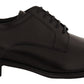 Dolce & Gabbana Elegant Black Leather Formal Derby Shoes