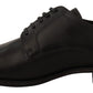 Dolce & Gabbana Elegant Black Derby Formal Shoes