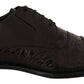 Dolce & Gabbana Elegant Black Derby Oxford Wingtips