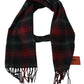 Missoni Elegant Check Wool Scarf with Logo Embroidery