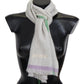 Missoni Multicolor Cashmere Line Pattern Scarf