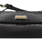 Dolce & Gabbana Exotic Leather Black Wristlet Wallet