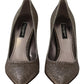 Dolce & Gabbana Elegant Silver Heels Pumps Classic