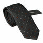 Dolce & Gabbana Elegant Gray Patterned Silk Blend Neck Tie