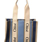 Chloé Woody Medium Canvas & Leather Tote